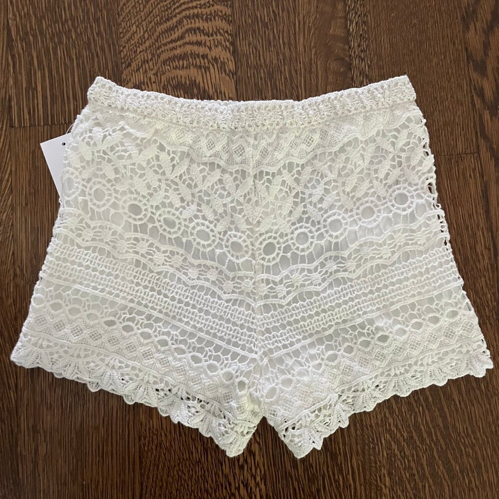 White beach shorts/coverup